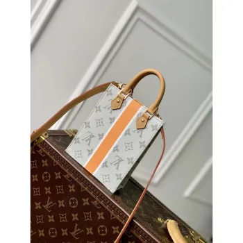 LV M23615 Louis Vuitton Petit Sac Plat Taška Béžová/Ocher