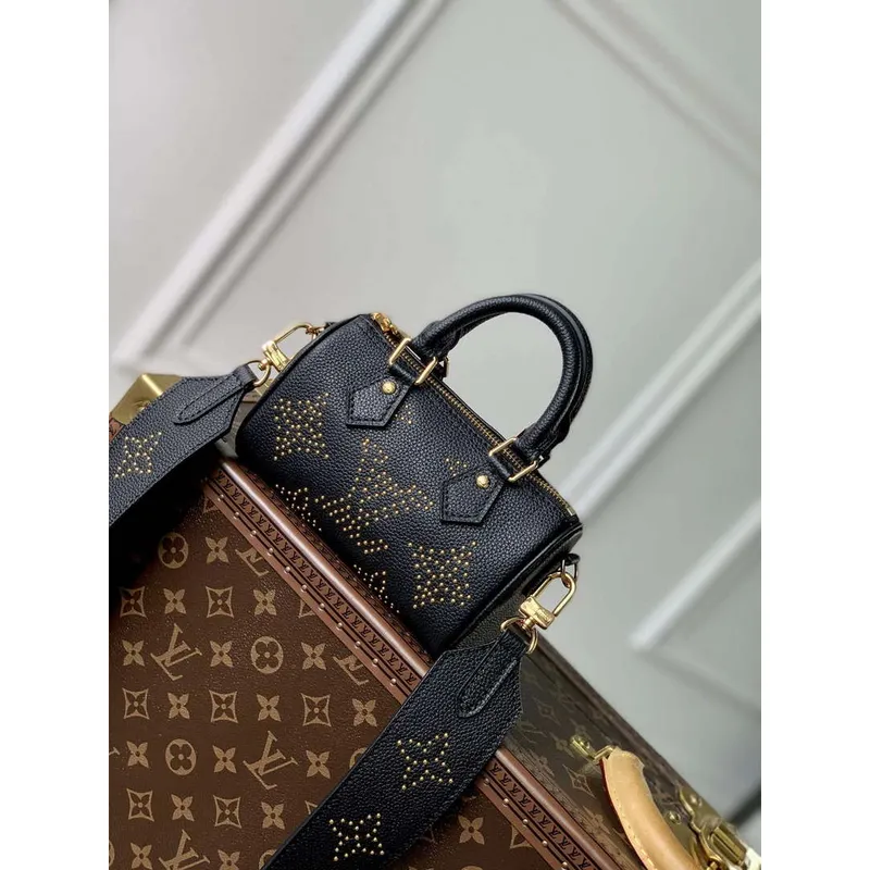 LV M46745 Louis Vuitton Nano Speedy Taška Černá