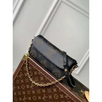 LV M82653 Louis Vuitton Ivy Wallet On Chain Černá