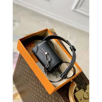 LV M23837 Louis Vuitton Micro Steamer Wallet Černá