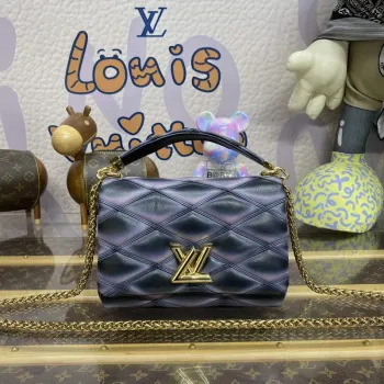 LV M23569 Louis Vuitton GO 14 MM Kabelka Černá/Růžová