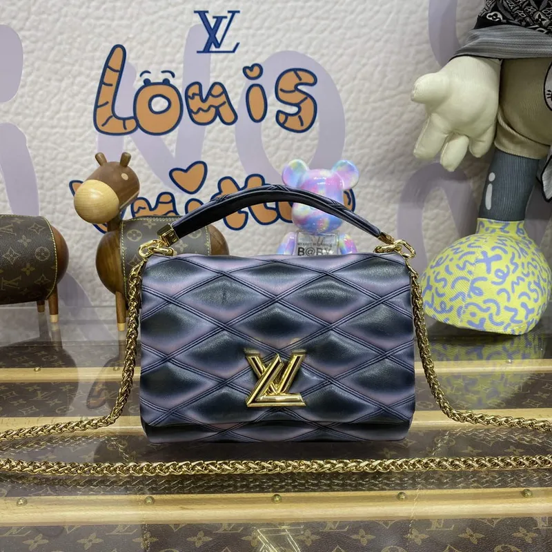 LV M23569 Louis Vuitton GO 14 MM Kabelka Černá/Růžová