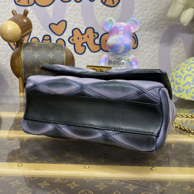 LV M23569 Louis Vuitton GO 14 MM Kabelka Černá/Růžová