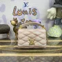 LV M23568 Louis Vuitton GO 14 MM Taška Béžová/Růžová
