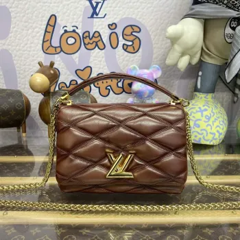 LV M23601 Louis Vuitton GO 14 MM Taška Uzená Tan