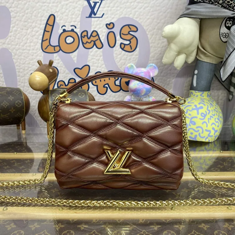 LV M23601 Louis Vuitton GO 14 MM Taška Uzená Tan