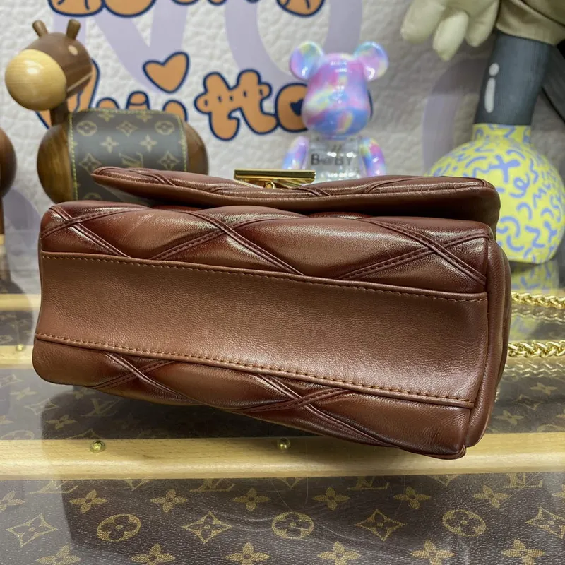 LV M23601 Louis Vuitton GO 14 MM Taška Uzená Tan