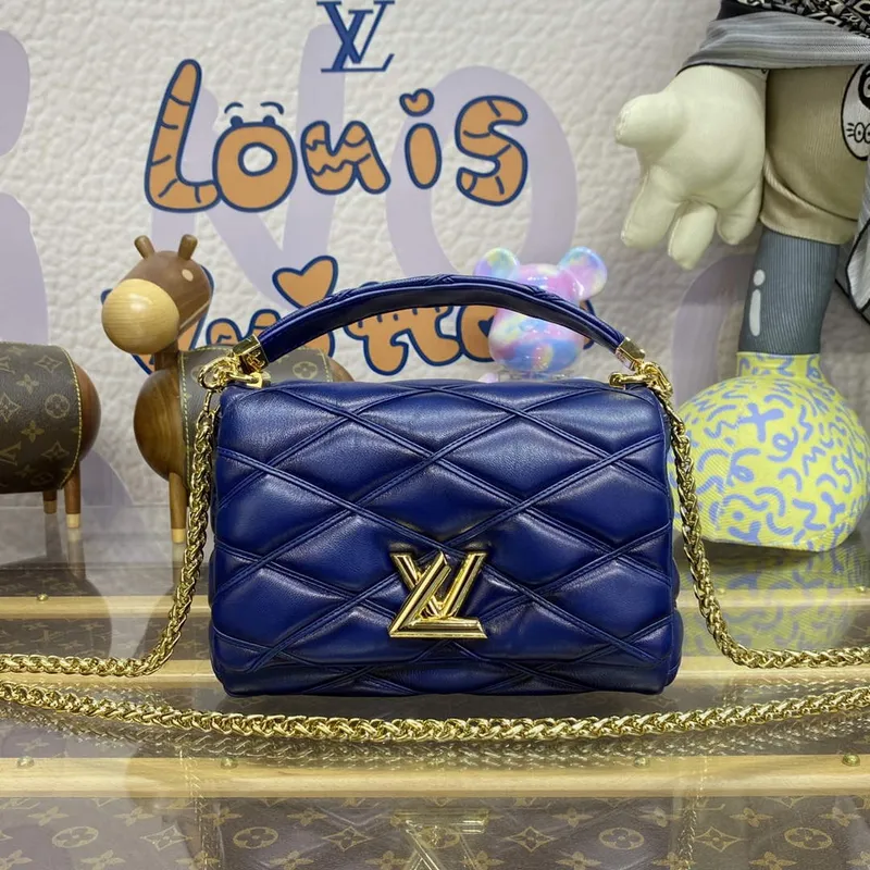 LV M23682 Louis Vuitton GO 14 MM Taška Námořnická Modrá