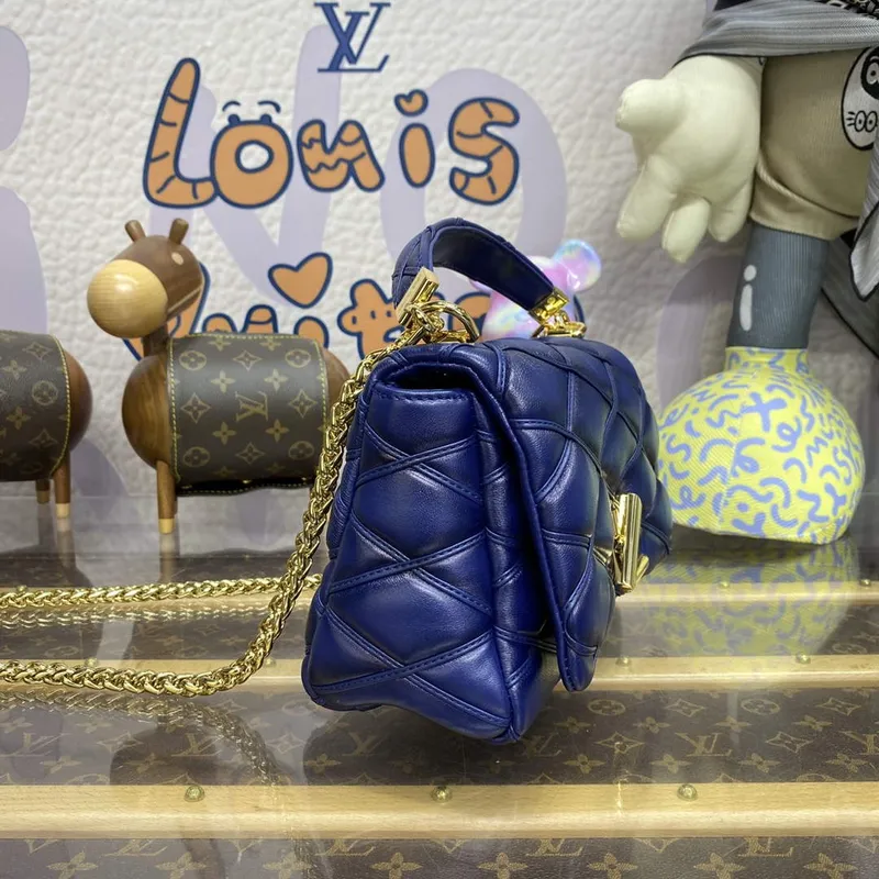 LV M23682 Louis Vuitton GO 14 MM Taška Námořnická Modrá