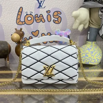 LV M22890 Louis Vuitton GO 14 MM Taška Bílá/Černá