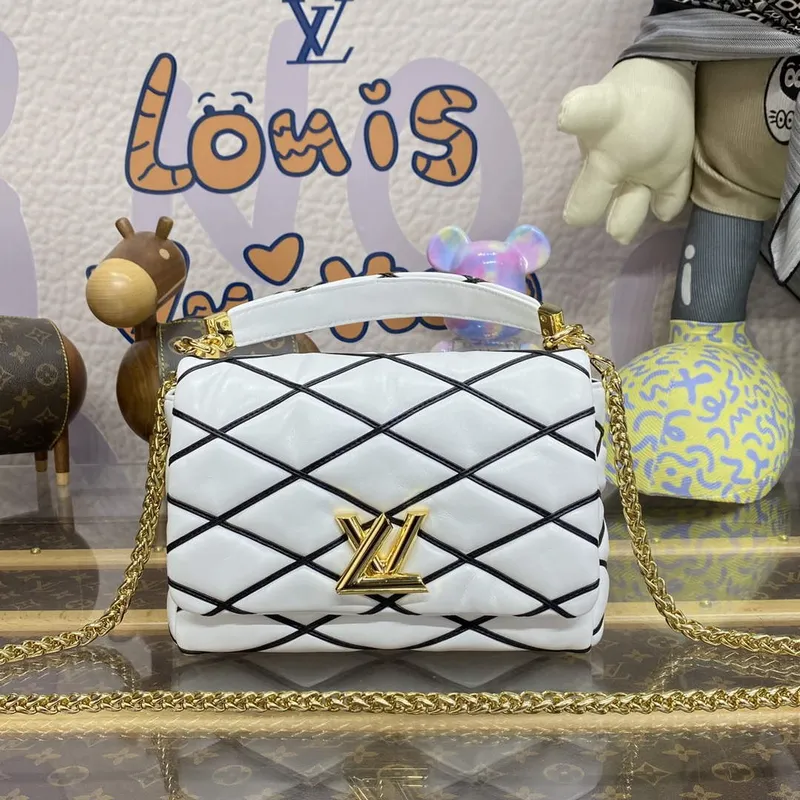 LV M22890 Louis Vuitton GO 14 MM Taška Bílá/Černá