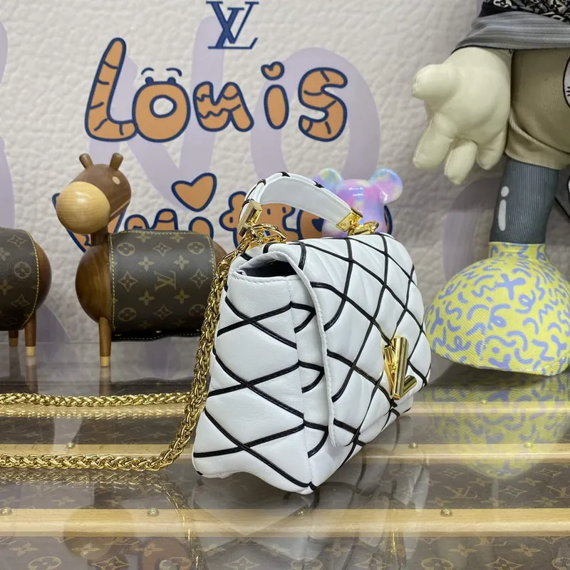 LV M22890 Louis Vuitton GO 14 MM Taška Bílá/Černá