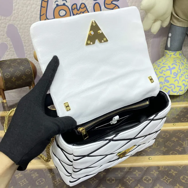 LV M22890 Louis Vuitton GO 14 MM Taška Bílá/Černá