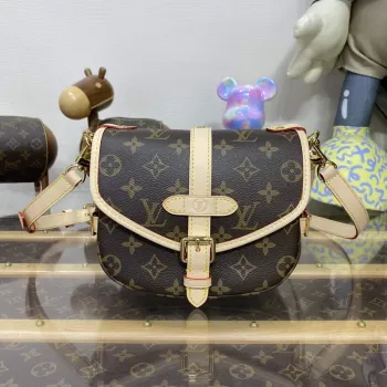 LV M46740 Louis Vuitton Saumur BB Sada taška Hnědá
