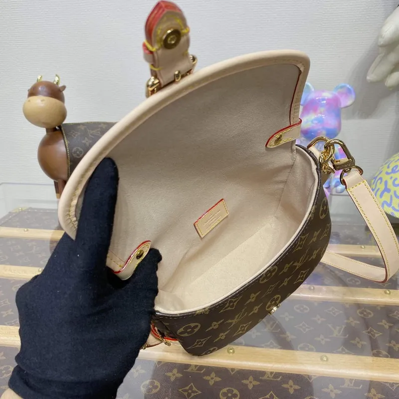 LV M46740 Louis Vuitton Saumur BB Sada taška Hnědá