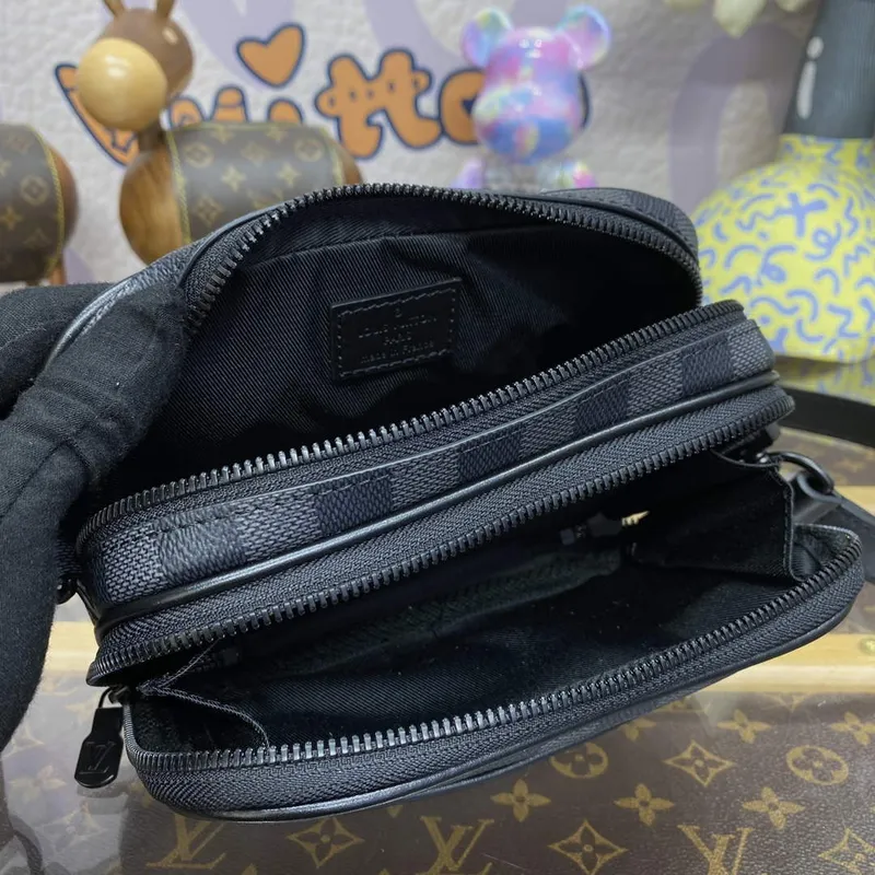 LV M82542 Louis Vuitton Nano Alpha Bag Černá mřížka