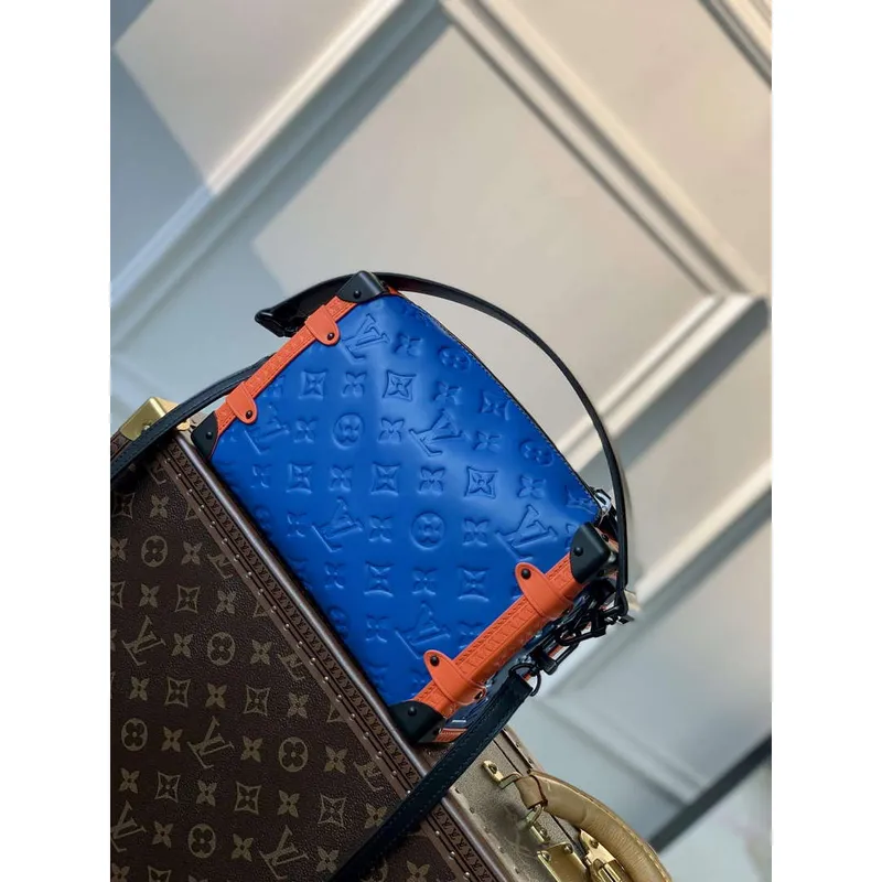 LV M21709 Louis Vuitton Boční Kufr PM Taška Modrá