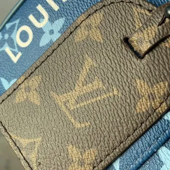 LV M23785 Louis Vuitton District PM Messenger Bag Atlantická modrá