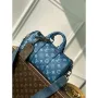 LV M46803 Louis Vuitton Keepall Bandoulière 25 Městská taška Atlantická modrá