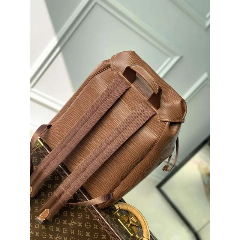 LV M23099 Louis Vuitton Batoh Montsouris Taška Cognac