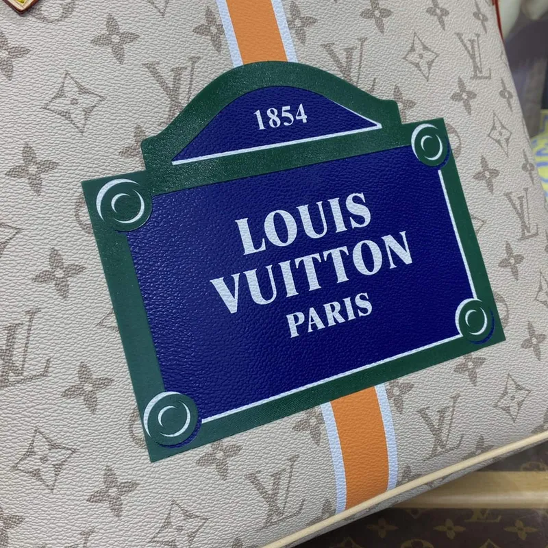 LV M23501 Louis Vuitton Neverfull MM Tote Bag Béžová/Okrová