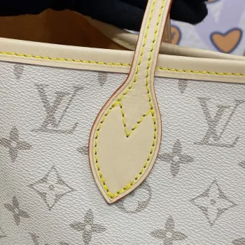 LV M23501 Louis Vuitton Neverfull MM Tote Bag Béžová/Okrová