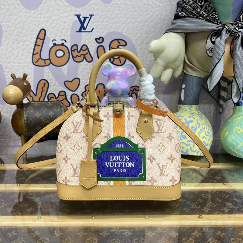 LV M23502 Louis Vuitton Alma BB Taška Béžová/Okrová
