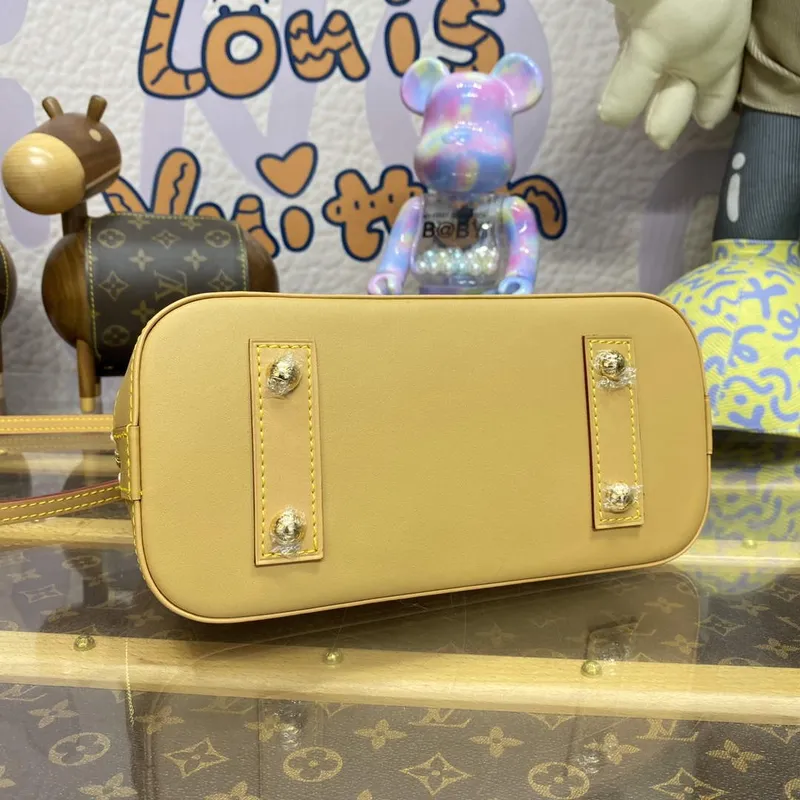 LV M23502 Louis Vuitton Alma BB Taška Béžová/Okrová