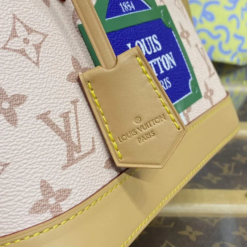 LV M23502 Louis Vuitton Alma BB Taška Béžová/Okrová
