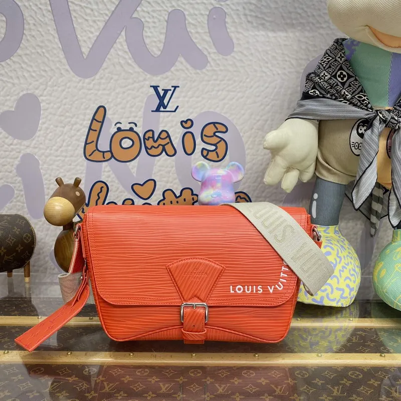 LV M23097 Louis Vuitton Montsouris Messenger Bag Oranžová