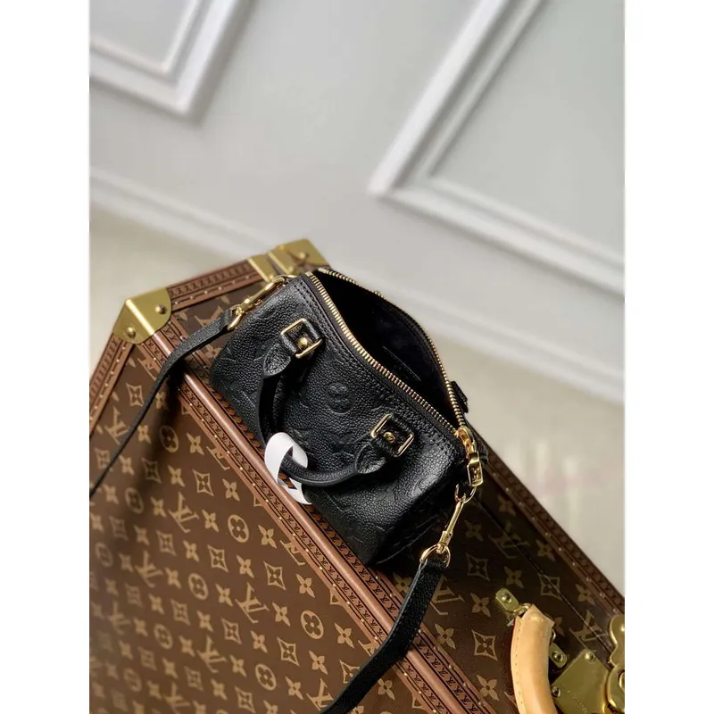 LV M82450 Louis Vuitton Nano Speedy Taška Černá