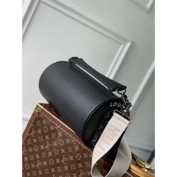 LV M23092 Louis Vuitton Soft Polochon Křížová taška Černá