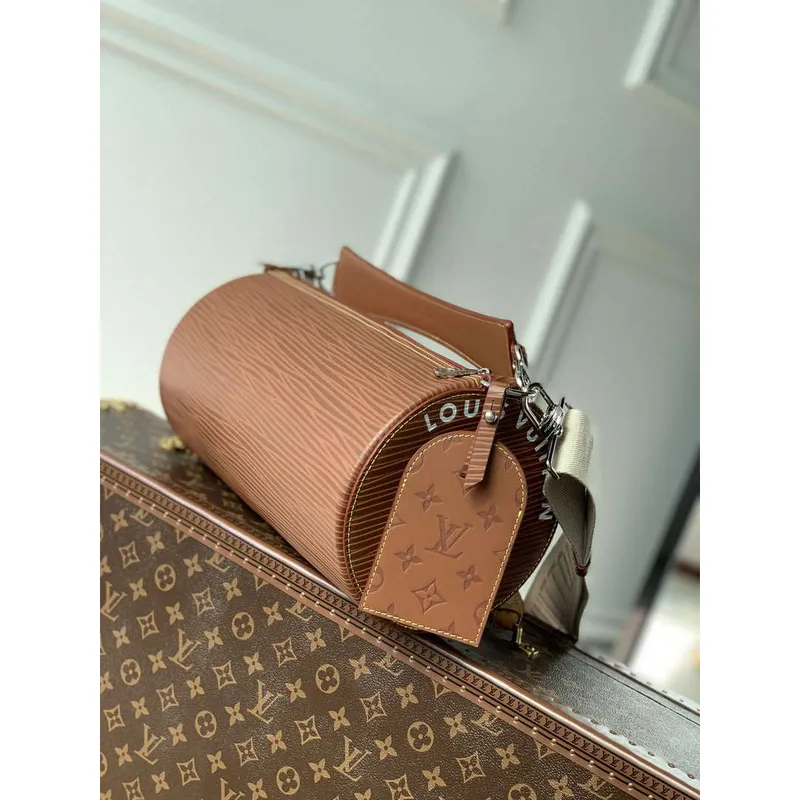 LV M23092 Louis Vuitton Soft Polochon Křížová taška Cognac