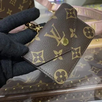 LV M80091 Louis Vuitton Félicie Strap & Go Taška Růžová