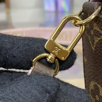 LV M80091 Louis Vuitton Félicie Strap & Go Taška Růžová