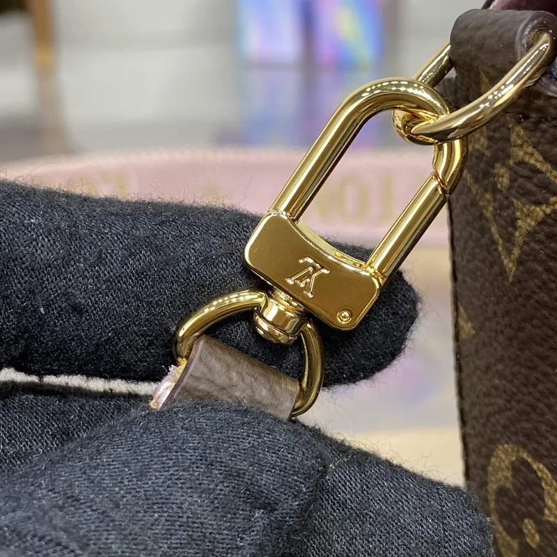 LV M80091 Louis Vuitton Félicie Strap & Go Taška Růžová