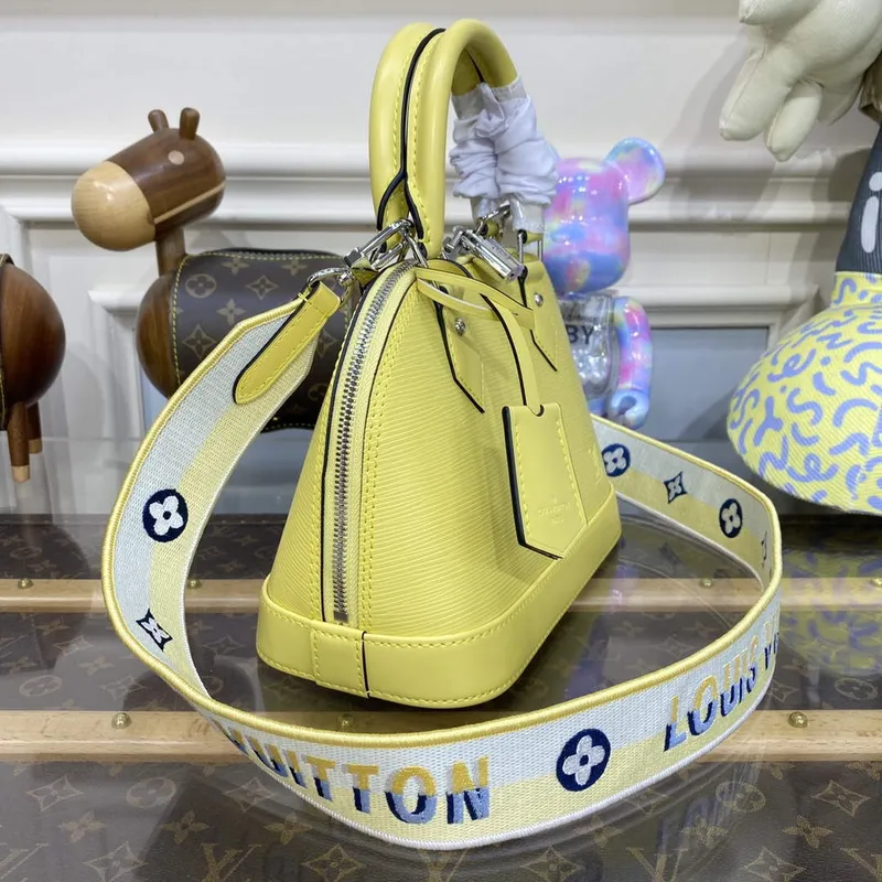 LV M22213 Louis Vuitton Alma BB Epi Kabelka Jaune Plume Žlutá