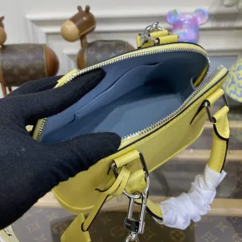 LV M22213 Louis Vuitton Alma BB Epi Kabelka Jaune Plume Žlutá