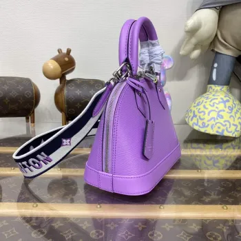 LV M22642 Louis Vuitton Alma BB Epi Kabelka Lilas Provence Levandulová