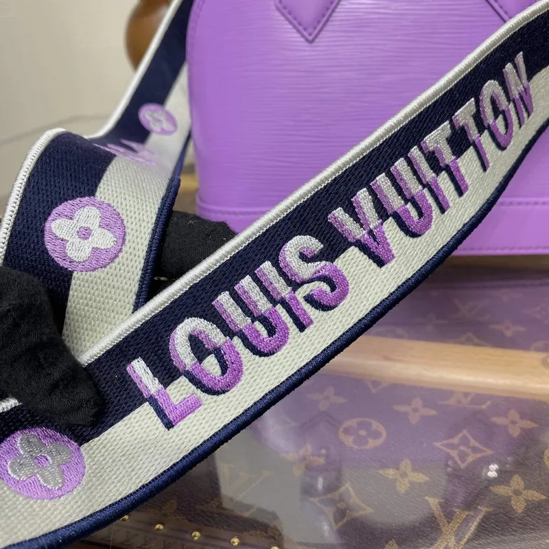 LV M22642 Louis Vuitton Alma BB Epi Kabelka Lilas Provence Levandulová