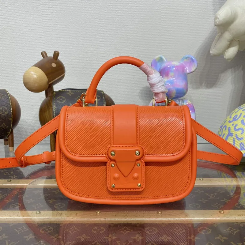 LV M22723 Louis Vuitton Taška Hide and Seek Oranžová