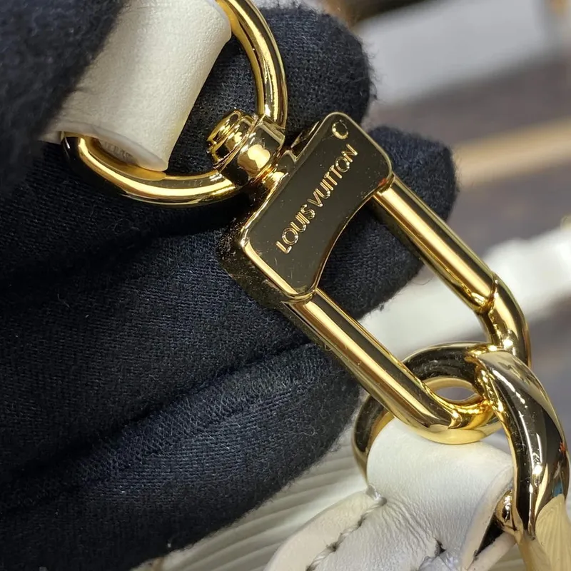 LV M22720 Louis Vuitton Taška Hide and Seek Quartz bílá