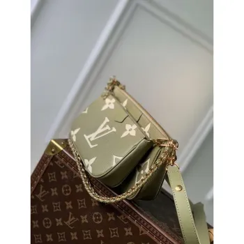 LV M80399 Louis Vuitton Multi Pochette Accessoires Taška Zelená tráva