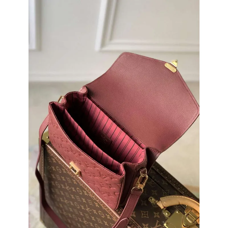 LV M41487 Louis Vuitton Pochette Métis Kabelka Vínově červená