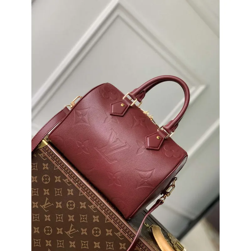 LV M59273 Louis Vuitton Speedy Bandoulière 25 Kabelka Vínově červená