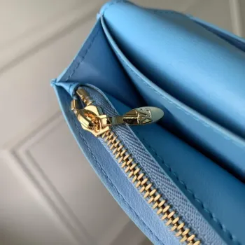 LV M82441 Louis Vuitton LV Vertikální Peněženka Modrá