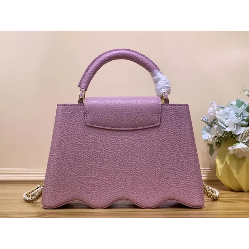 LV M22122 Louis Vuitton Capucines BB Kabelka Růžová