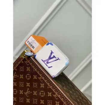 LV M82417 Louis Vuitton Zippy Coin Purse Modrá