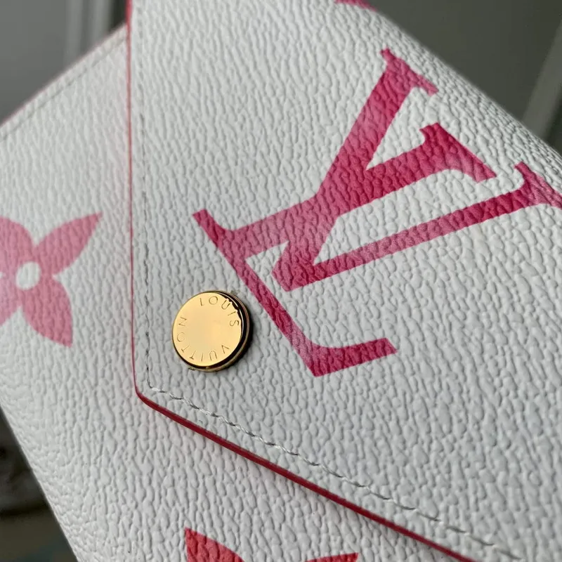 LV M82406 Louis Vuitton Victorine Peněženka Růžová