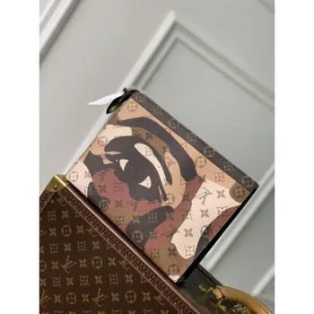LV M82589 Louis Vuitton Pochette Voyage Hnědá